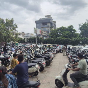 Indyjski parking dla motocykli