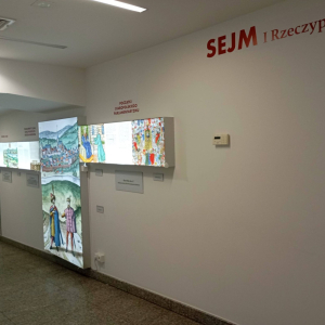 Podziemny korytarz gmachu Sejmu RP