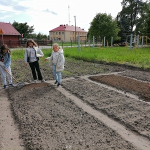 Dzieci podczas wspólnej pracy